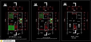 نقشه ساختمان مسکونی 120 متری (10×12)