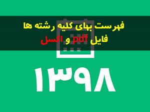 فهرست بها